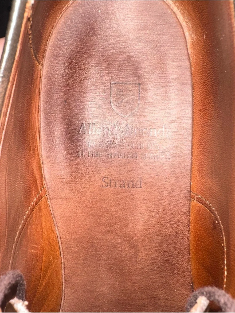 Allen Edmonds Brown Leather Wingtip Oxfords